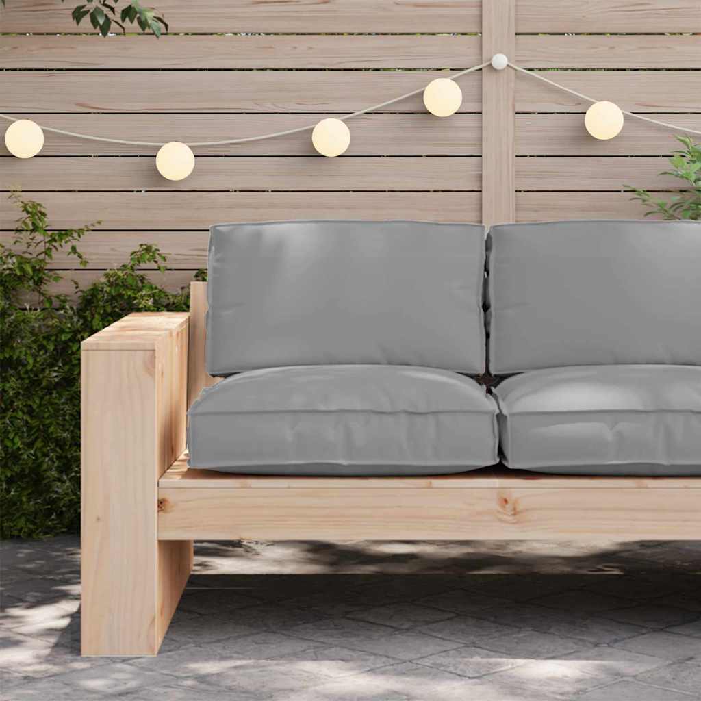 vidaXL Oreiller Gris 80 x 80 x 12 cm Tissu Oxford
