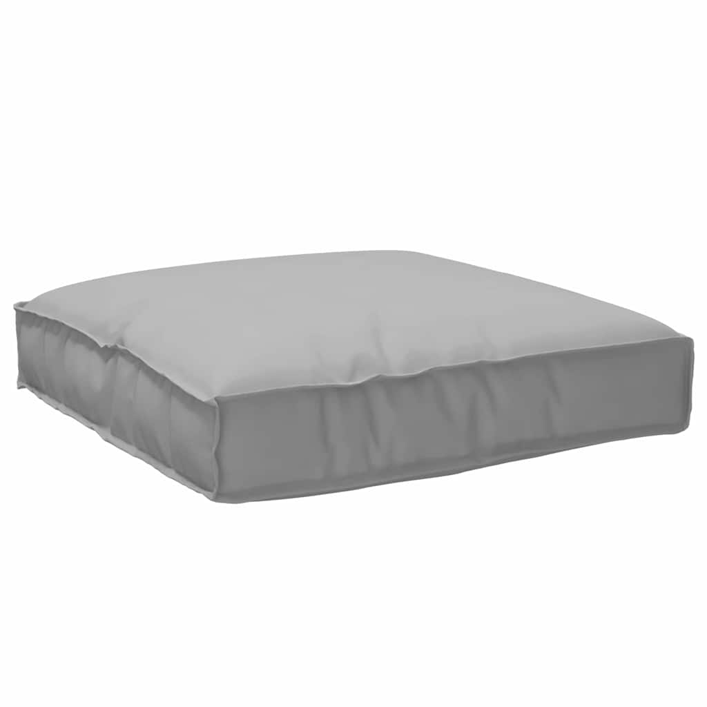 vidaXL Oreiller Gris 80 x 80 x 12 cm Tissu Oxford