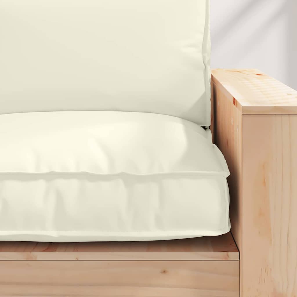 Kissen Creme 80 x 80 x 12 cm Oxford-Stoff