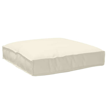 vidaXL Coussin crème 80 x 80 x 12 cm Tissu Oxford