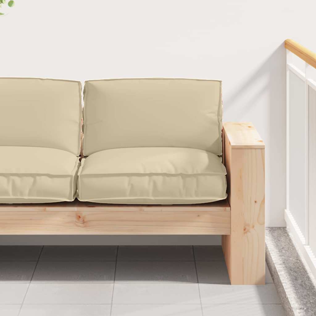 vidaXL Coussin de palette pour assise beige 80 x 80 x 12 cm