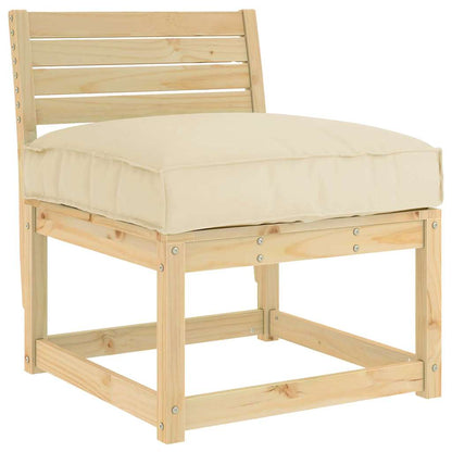 vidaXL Coussin de palette pour assise beige 80 x 80 x 12 cm