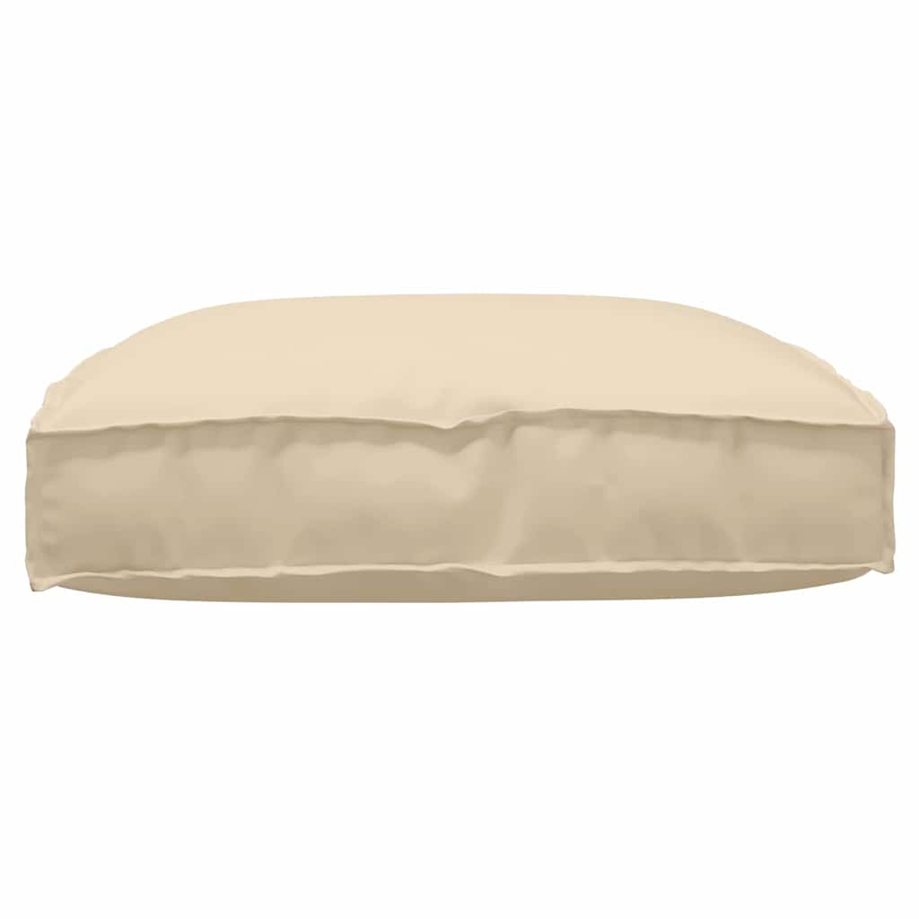 vidaXL Coussin de palette pour assise beige 80 x 80 x 12 cm