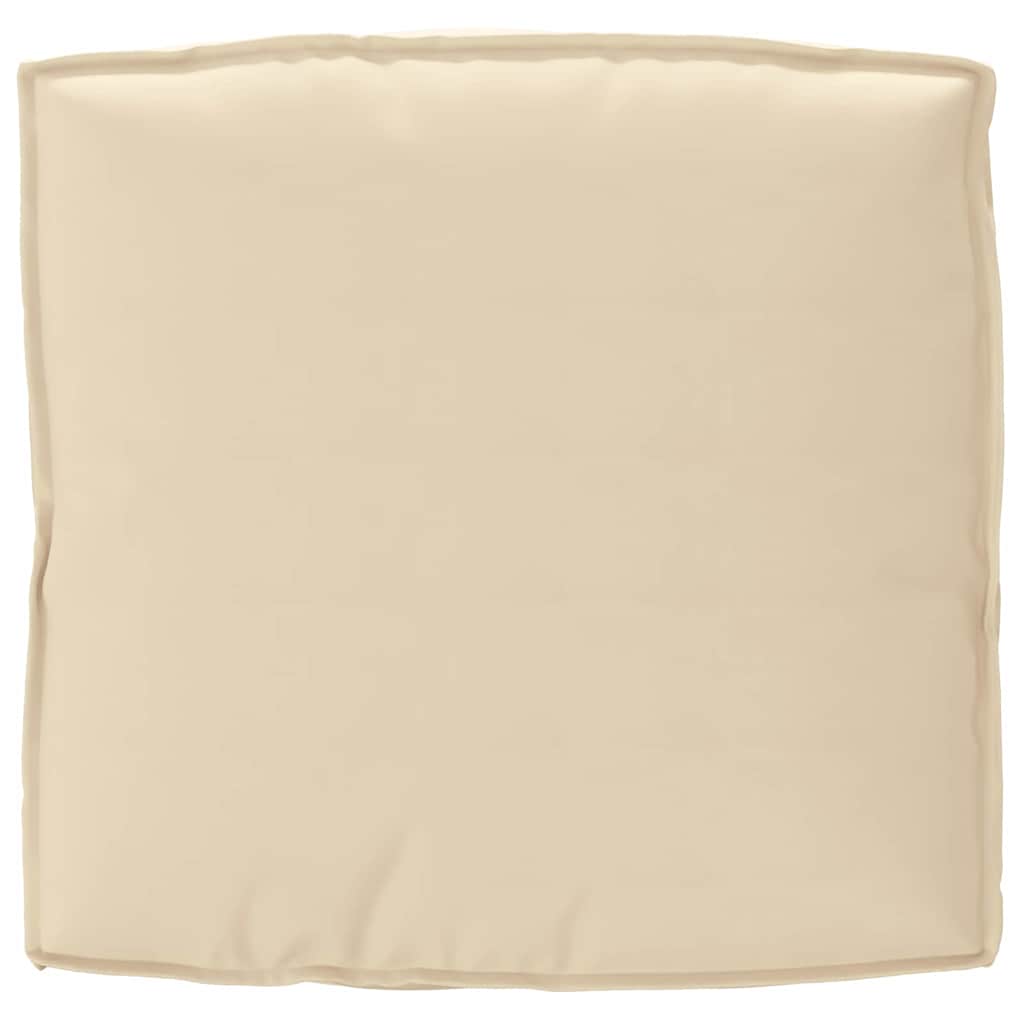 vidaXL Coussin de palette pour assise beige 80 x 80 x 12 cm