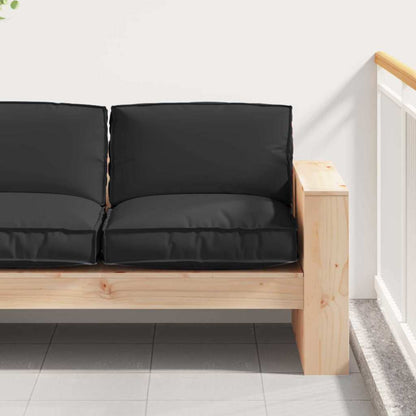 Coussin de palette vidaXL pour siège approprié noir 80 x 80 x 12 cm