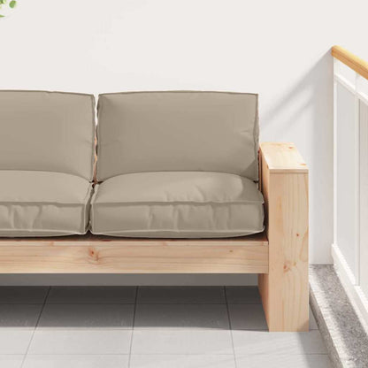 vidaXL Coussin de palette pour assise adaptée taupe 80 x 80 x 12 cm