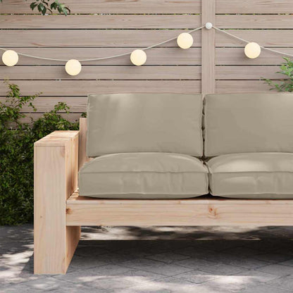 vidaXL Coussin de palette pour assise adaptée taupe 80 x 80 x 12 cm