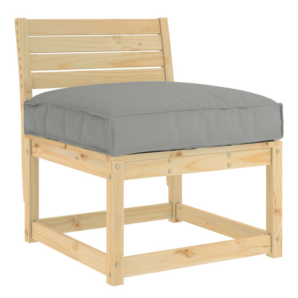 vidaXL Coussin de palette pour assise adaptée taupe 80 x 80 x 12 cm