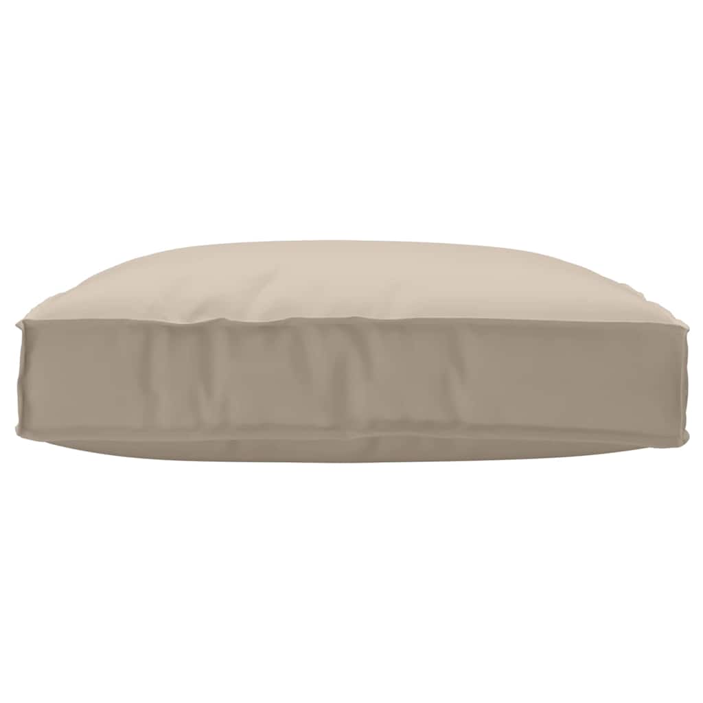vidaXL Coussin de palette pour assise adaptée taupe 80 x 80 x 12 cm