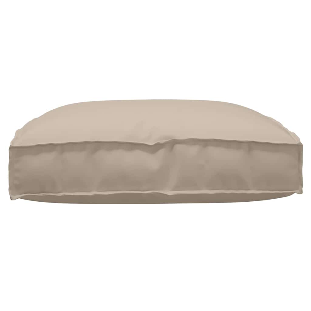 vidaXL Coussin de palette pour assise adaptée taupe 80 x 80 x 12 cm