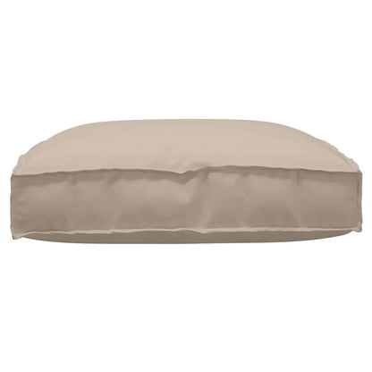 vidaXL Coussin de palette pour assise adaptée taupe 80 x 80 x 12 cm