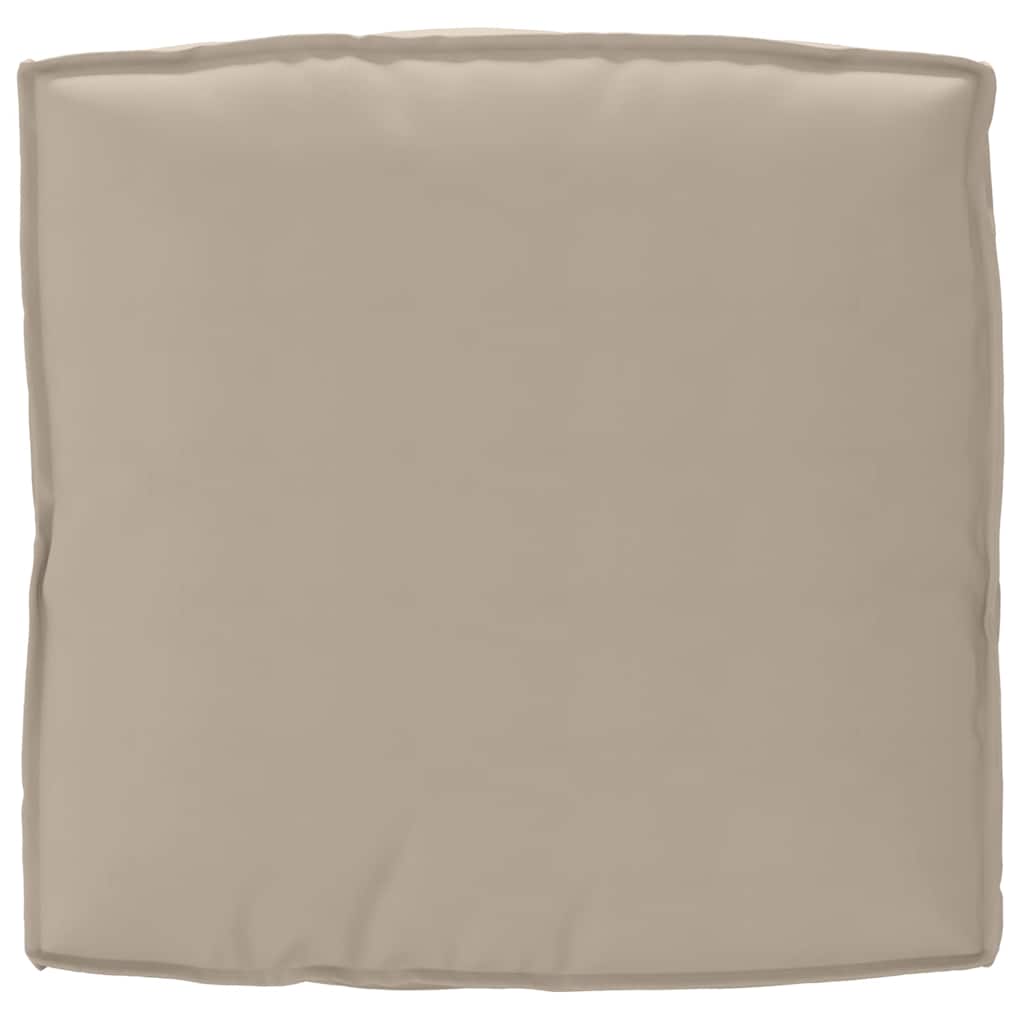 vidaXL Coussin de palette pour assise adaptée taupe 80 x 80 x 12 cm