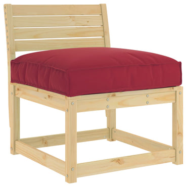 vidaXL Coussin de palette pour assise adaptée, 80 x 80 x 12 cm, bordeaux