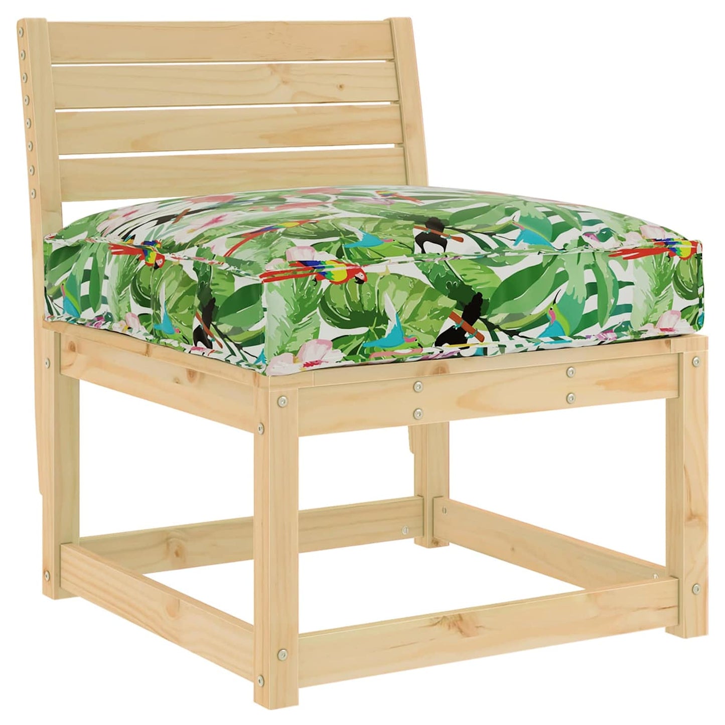 vidaXL Kissen Floral Mehrfarbig 80 x 80 x 12 cm Oxford-Stoff