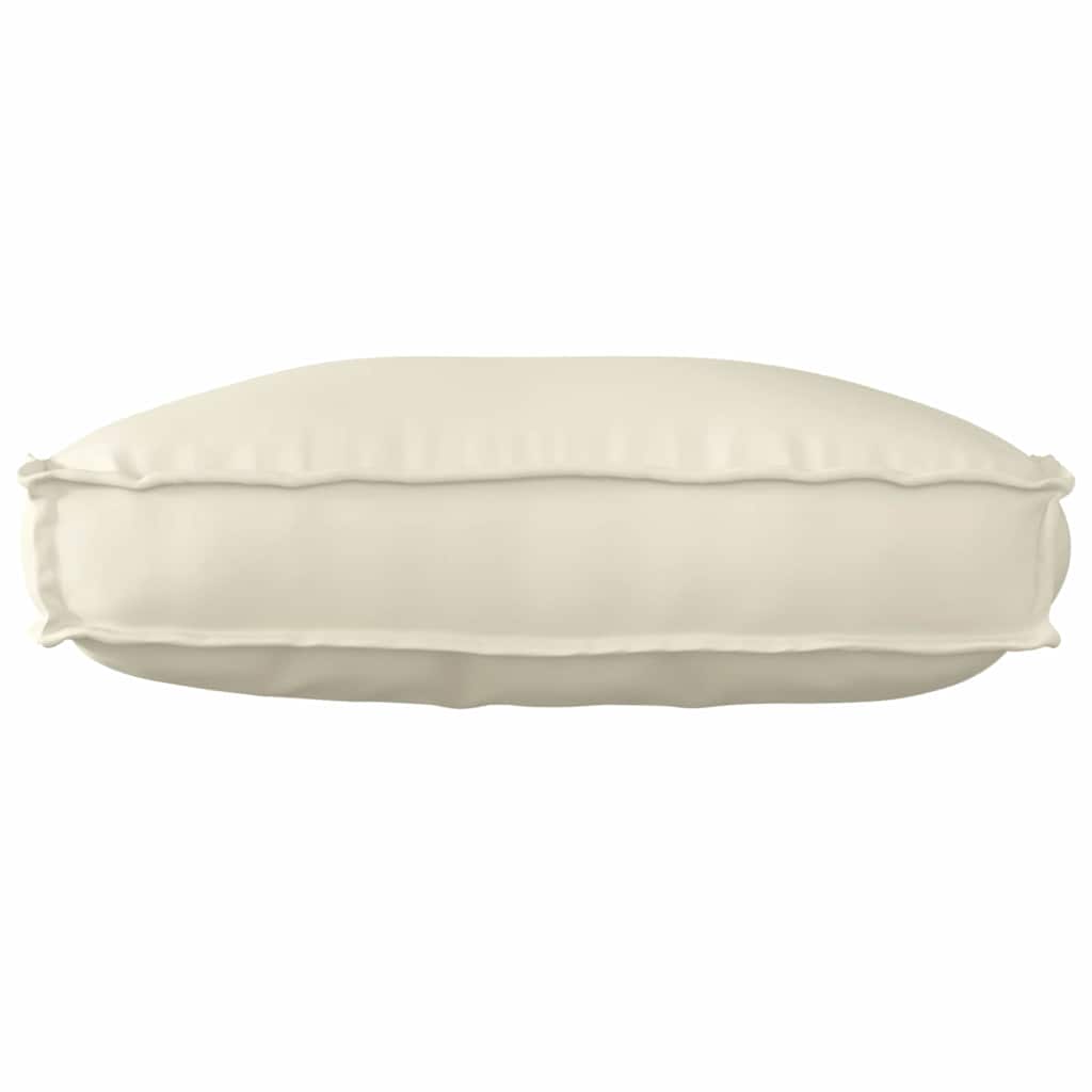 vidaXL Palettenkissen für Rückenlehne mit Kissen Creme 70 x 40 x 12 cm