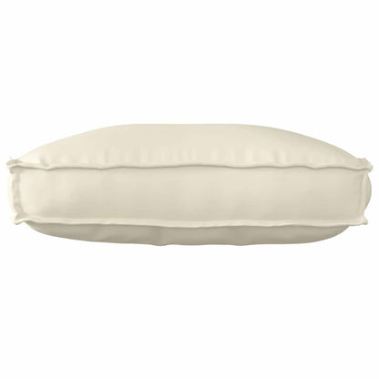 vidaXL Palettenkissen für Rückenlehne mit Kissen Creme 70 x 40 x 12 cm