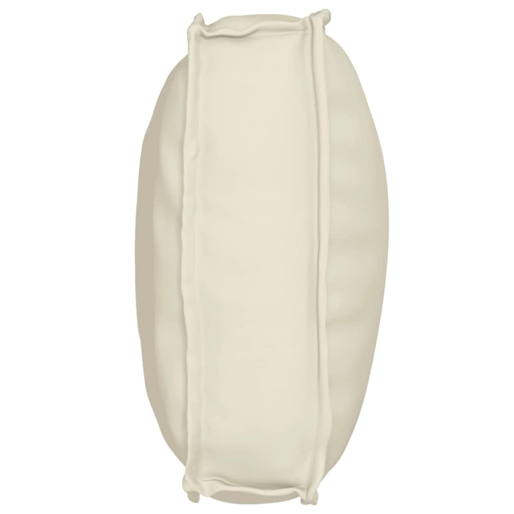 vidaXL Palettenkissen für Rückenlehne mit Kissen Creme 70 x 40 x 12 cm