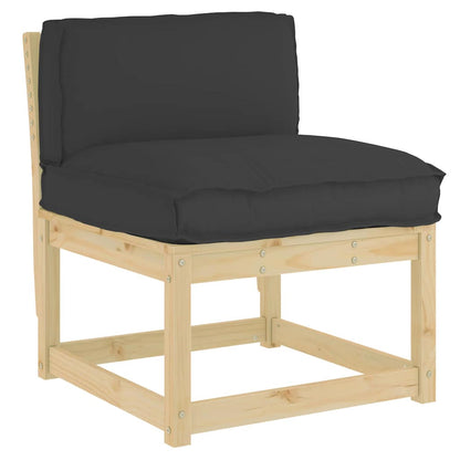 vidaXL Palettenkissen für Rückenlehne Schwarz 70 x 40 x 12 cm