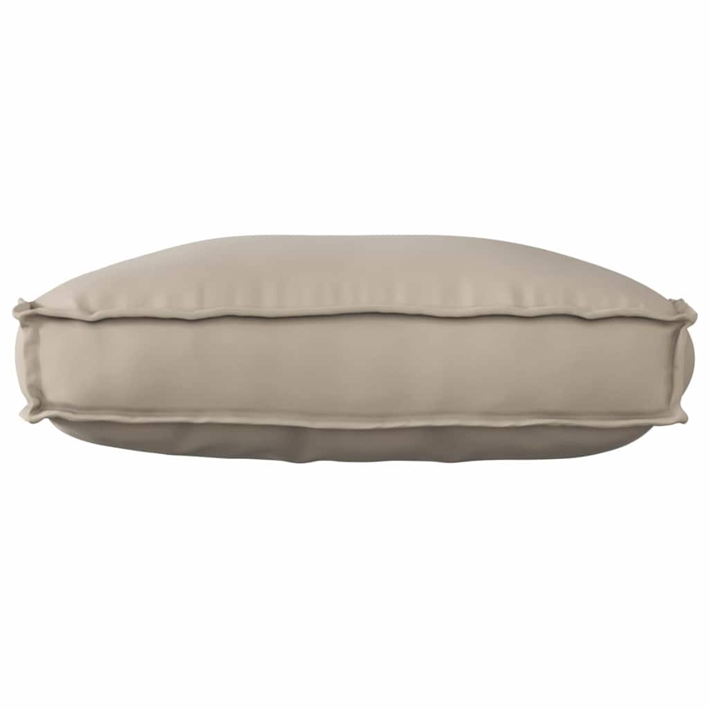 vidaXL Palettenkissen für Rückenlehne mit Kissen Taupe 70 x 40 x 12 cm