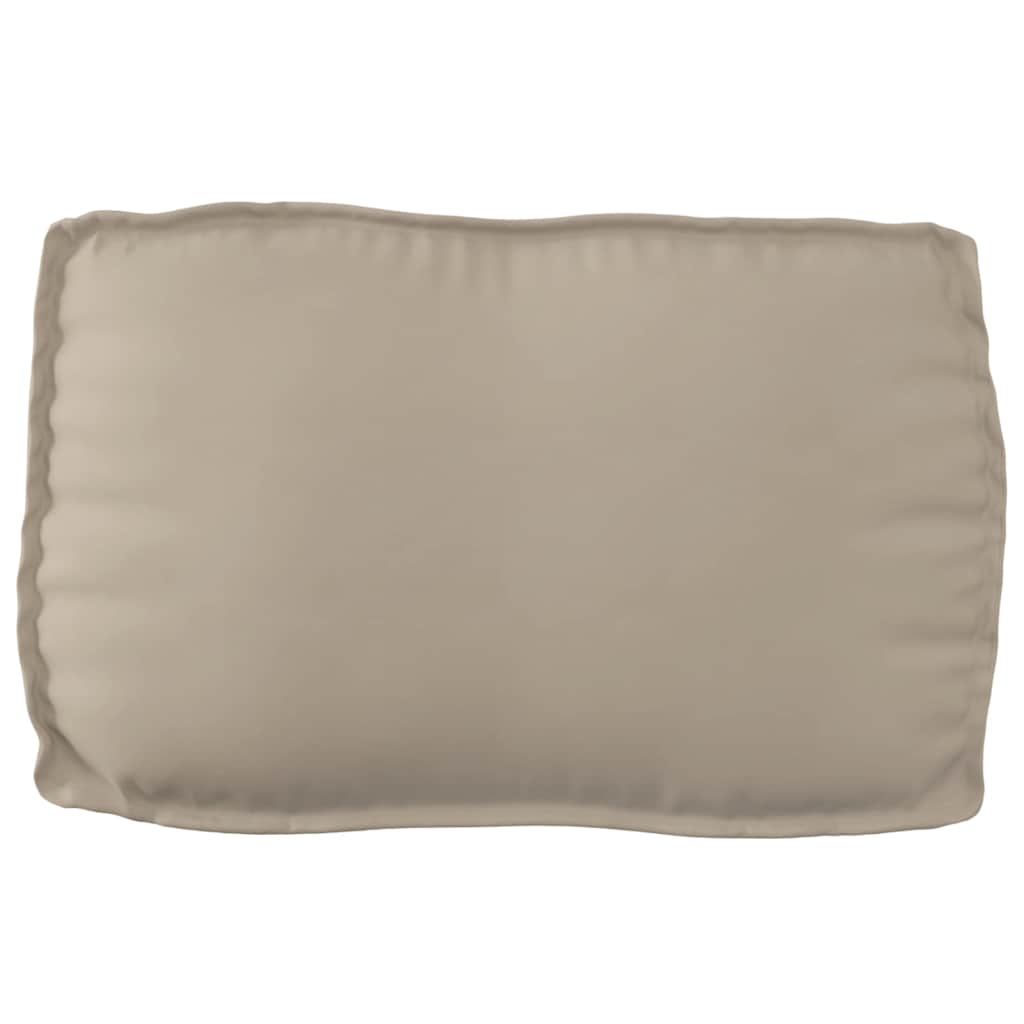 vidaXL Palettenkissen für Rückenlehne mit Kissen Taupe 70 x 40 x 12 cm