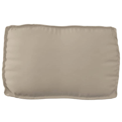 vidaXL Palettenkissen für Rückenlehne mit Kissen Taupe 70 x 40 x 12 cm