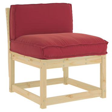 vidaXL Palettenkissen für Rückenlehne Weinrot 70 x 40 x 12 cm
