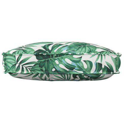 vidaXL Coussin motif feuilles 70 x 40 x 12 cm Tissu Oxford