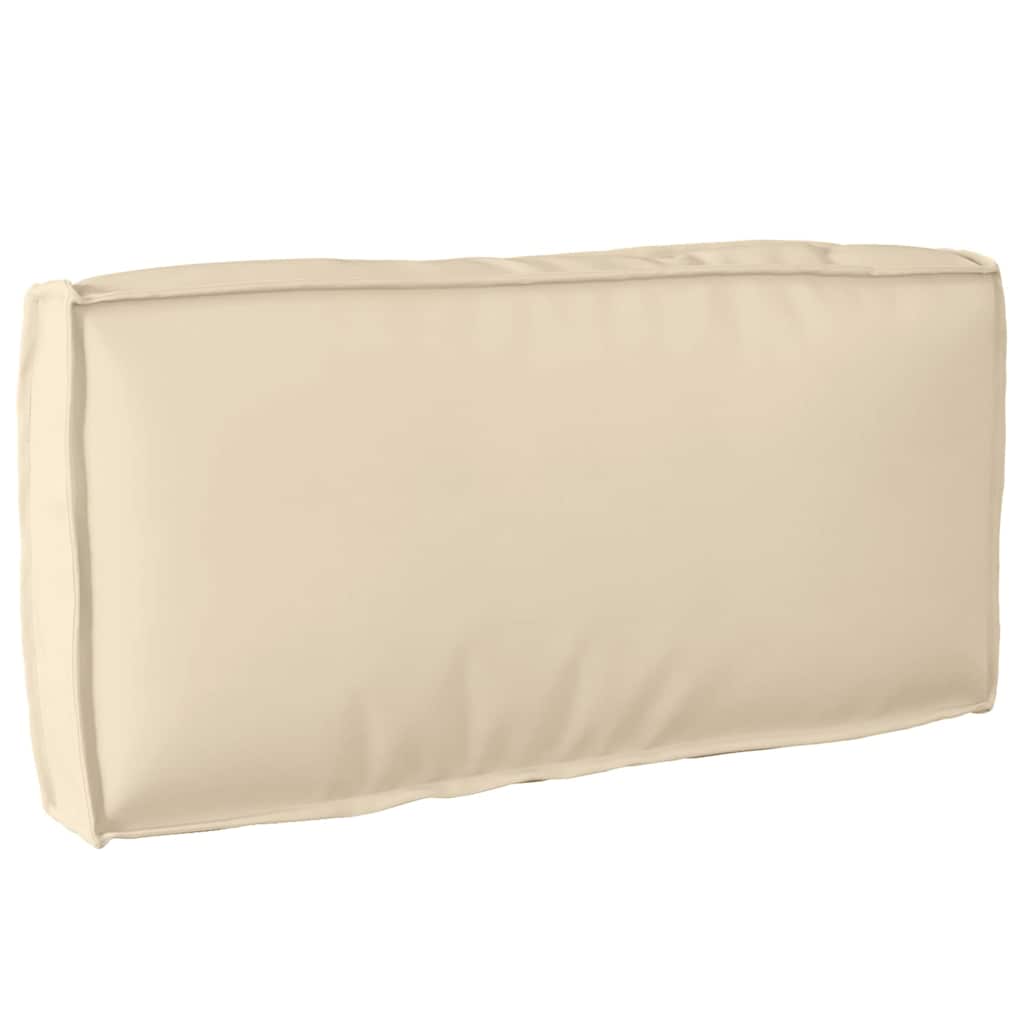 vidaXL Palettenkissen für Rückenlehne mit Kissen Beige 80 x 40 x 12 cm