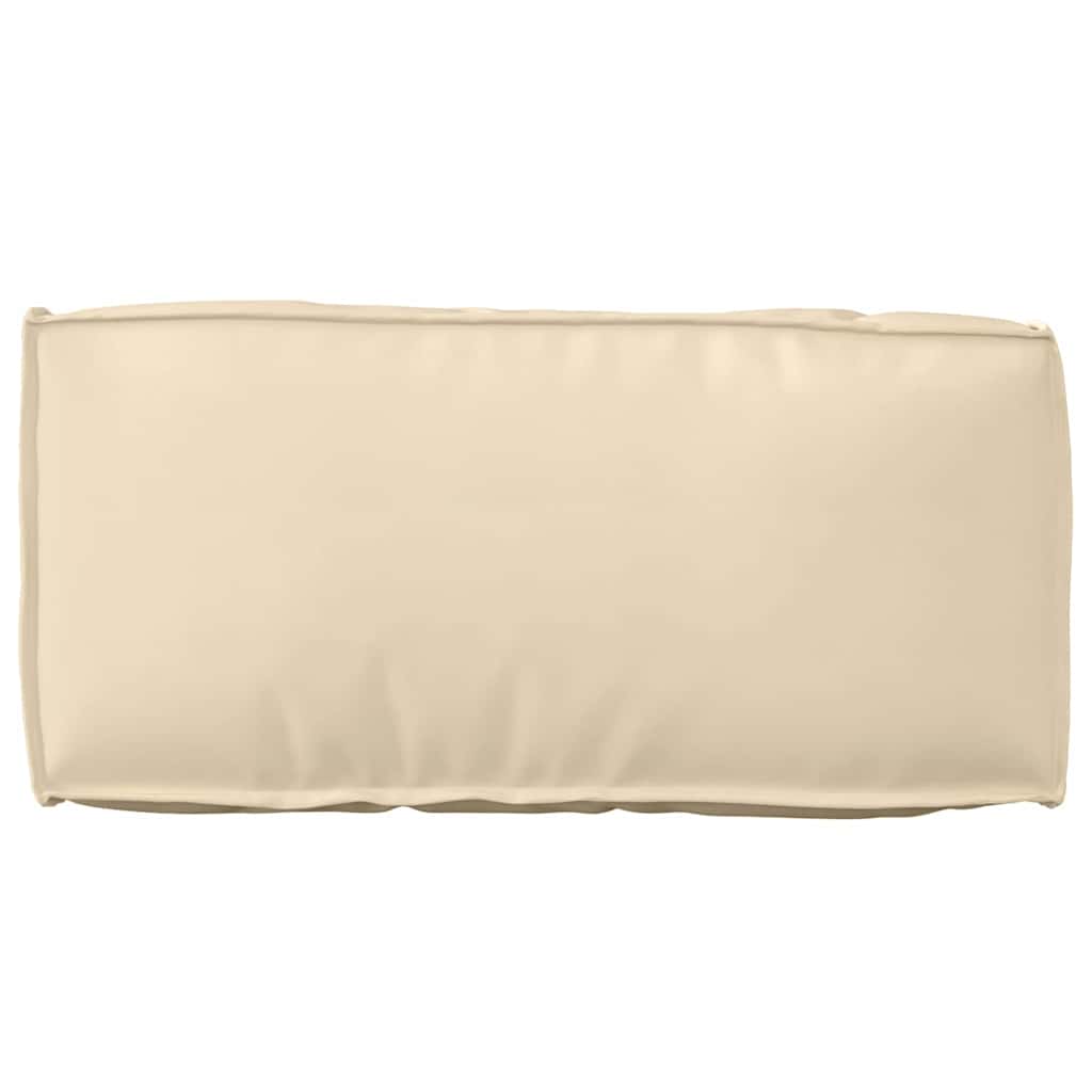 vidaXL Palettenkissen für Rückenlehne mit Kissen Beige 80 x 40 x 12 cm