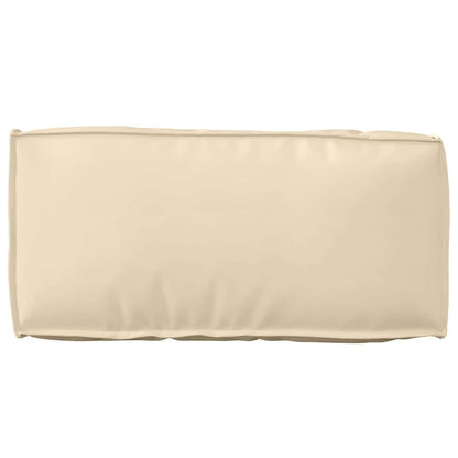 vidaXL Palettenkissen für Rückenlehne mit Kissen Beige 80 x 40 x 12 cm