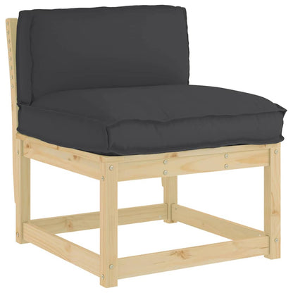 vidaXL Palettenkissen für Rückenlehne Schwarz 80 x 40 x 12 cm