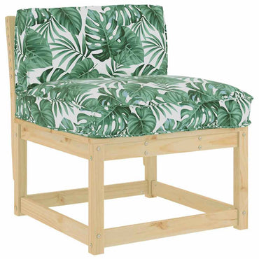 vidaXL Palettenkissen für Rückenlehne Blattmuster 80 x 40 x 12 cm
