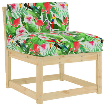 vidaXL Palettenkissen für Rückenlehne Mehrfarbig 80 x 40 x 12 cm