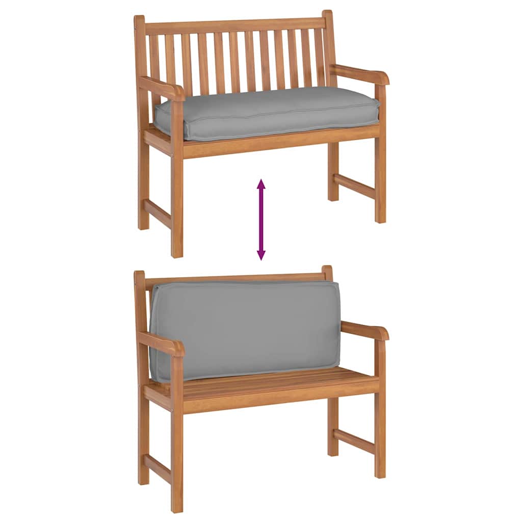 vidaXL Kissen Grau 120 x 50 x 12 cm Oxford-Stoff