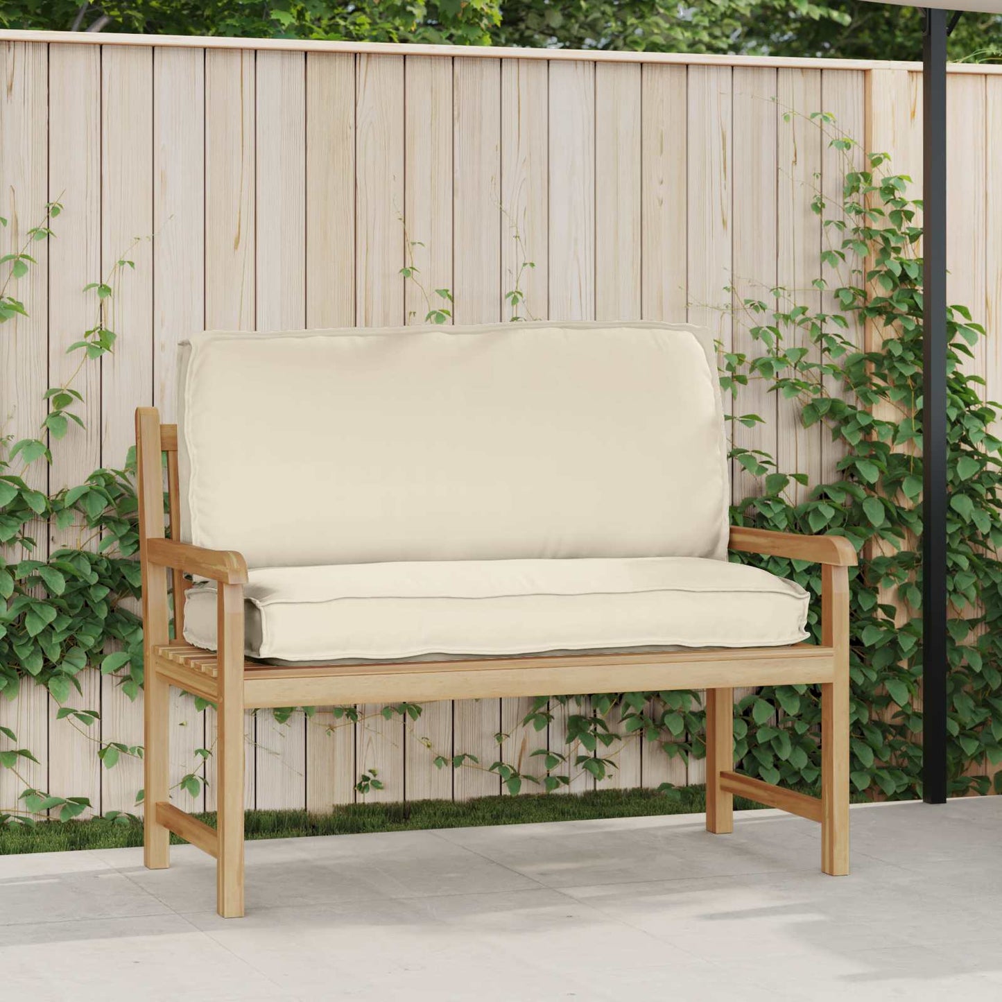 vidaXL Kissen Creme 120 x 50 x 12 cm Oxford-Stoff