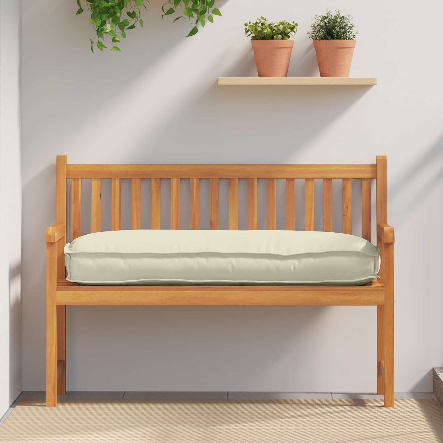 vidaXL Kissen Creme 120 x 50 x 12 cm Oxford-Stoff