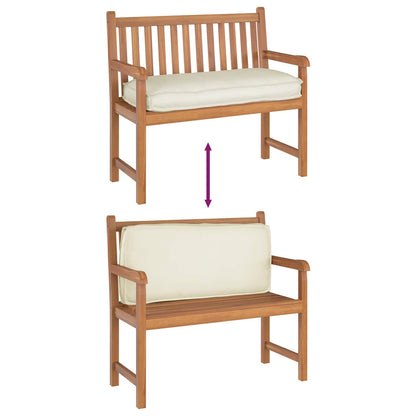 vidaXL Kissen Creme 120 x 50 x 12 cm Oxford-Stoff