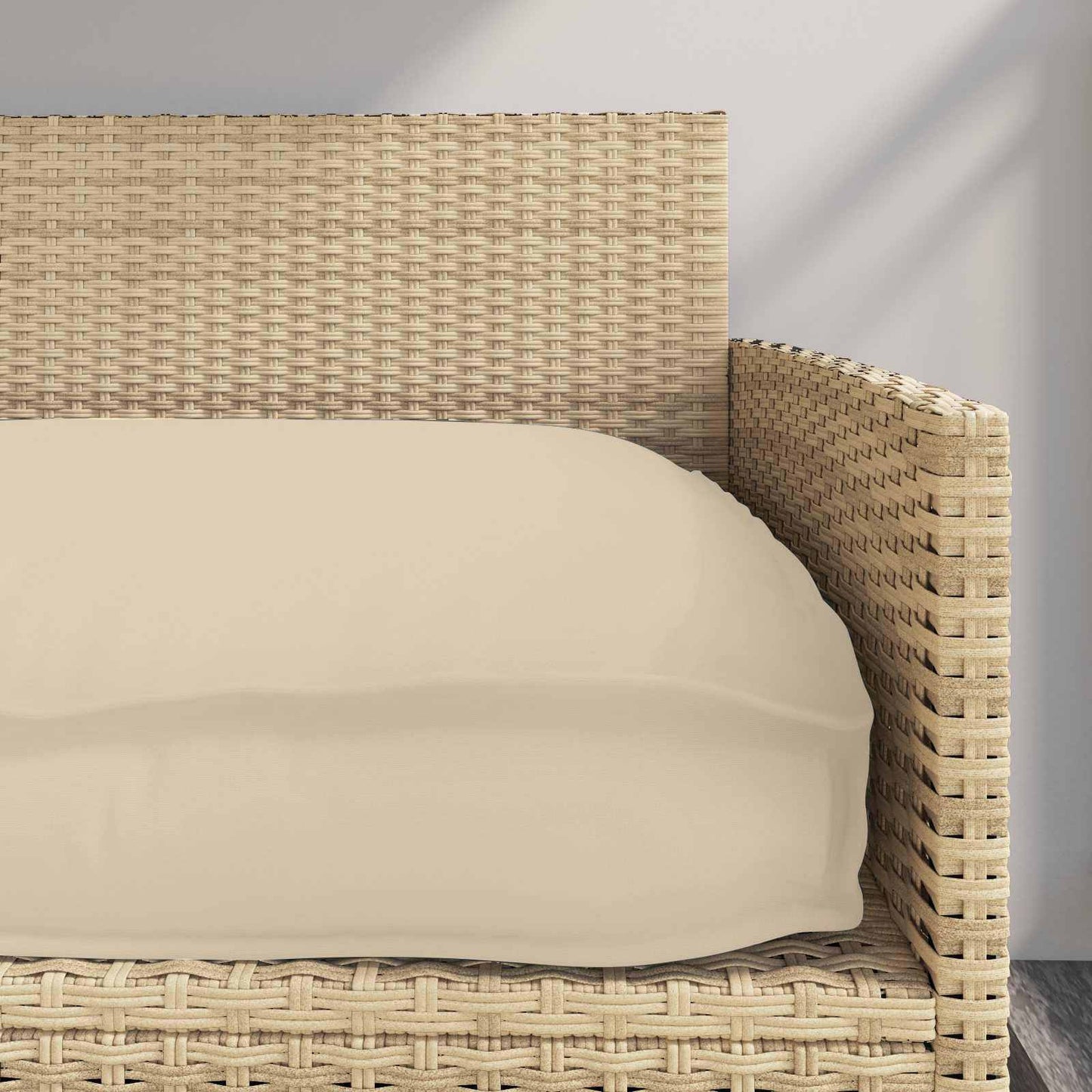 vidaXL Palettenkissen für Sitzfläche / Rückenlehne mit Kissen Beige
