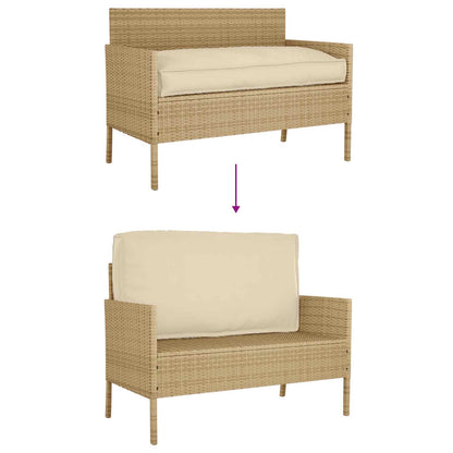 vidaXL Palettenkissen für Sitzfläche / Rückenlehne mit Kissen Beige