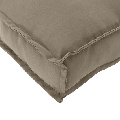 vidaXL Palettenkissen für Sitzfläche / Rückenlehne mit Kissen Taupe