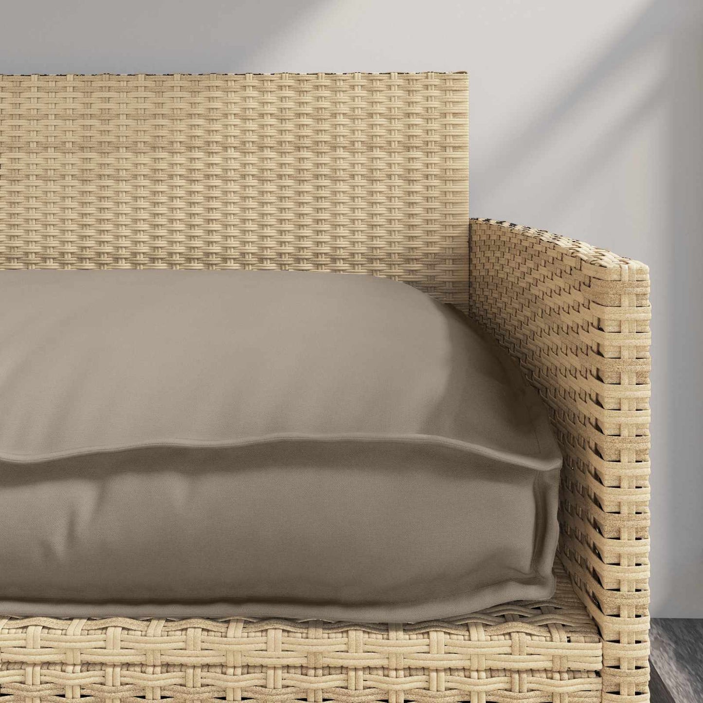 vidaXL Palettenkissen für Sitzfläche / Rückenlehne mit Kissen Taupe