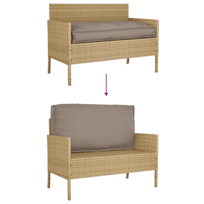 vidaXL Palettenkissen für Sitzfläche / Rückenlehne mit Kissen Taupe
