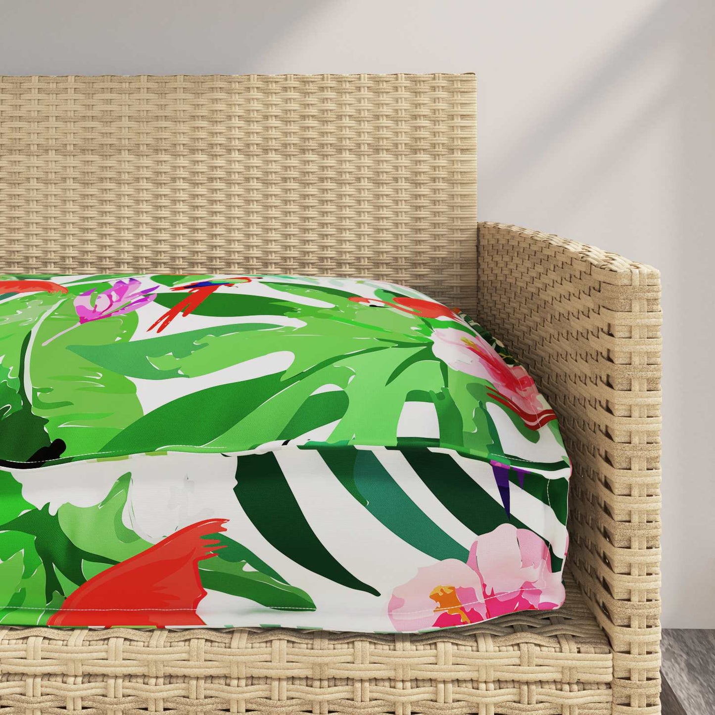 vidaXL Palettenkissen für Sitzfläche / Rückenlehne Floral Mehrfarbig