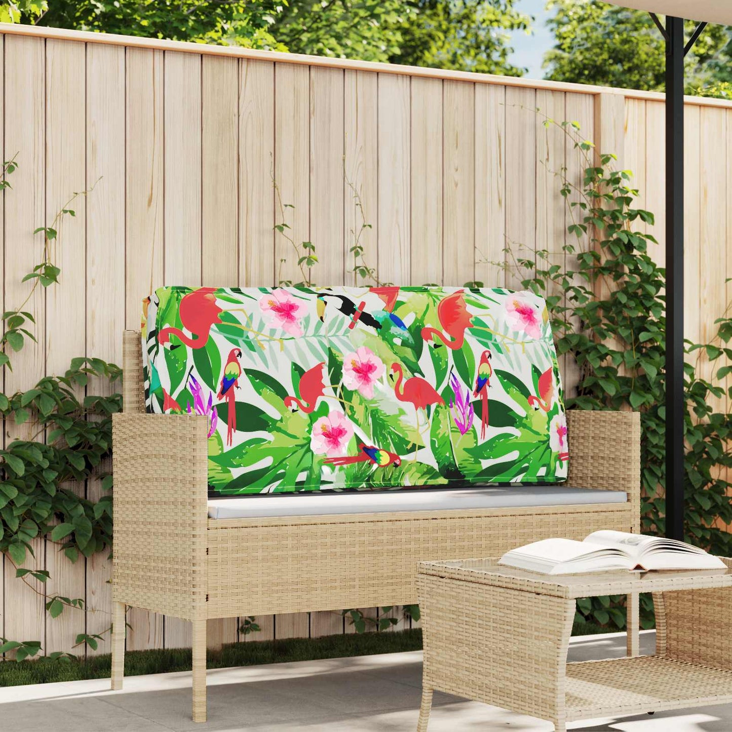 vidaXL Palettenkissen für Sitzfläche / Rückenlehne Floral Mehrfarbig
