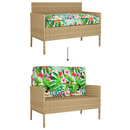 vidaXL Palettenkissen für Sitzfläche / Rückenlehne Floral Mehrfarbig