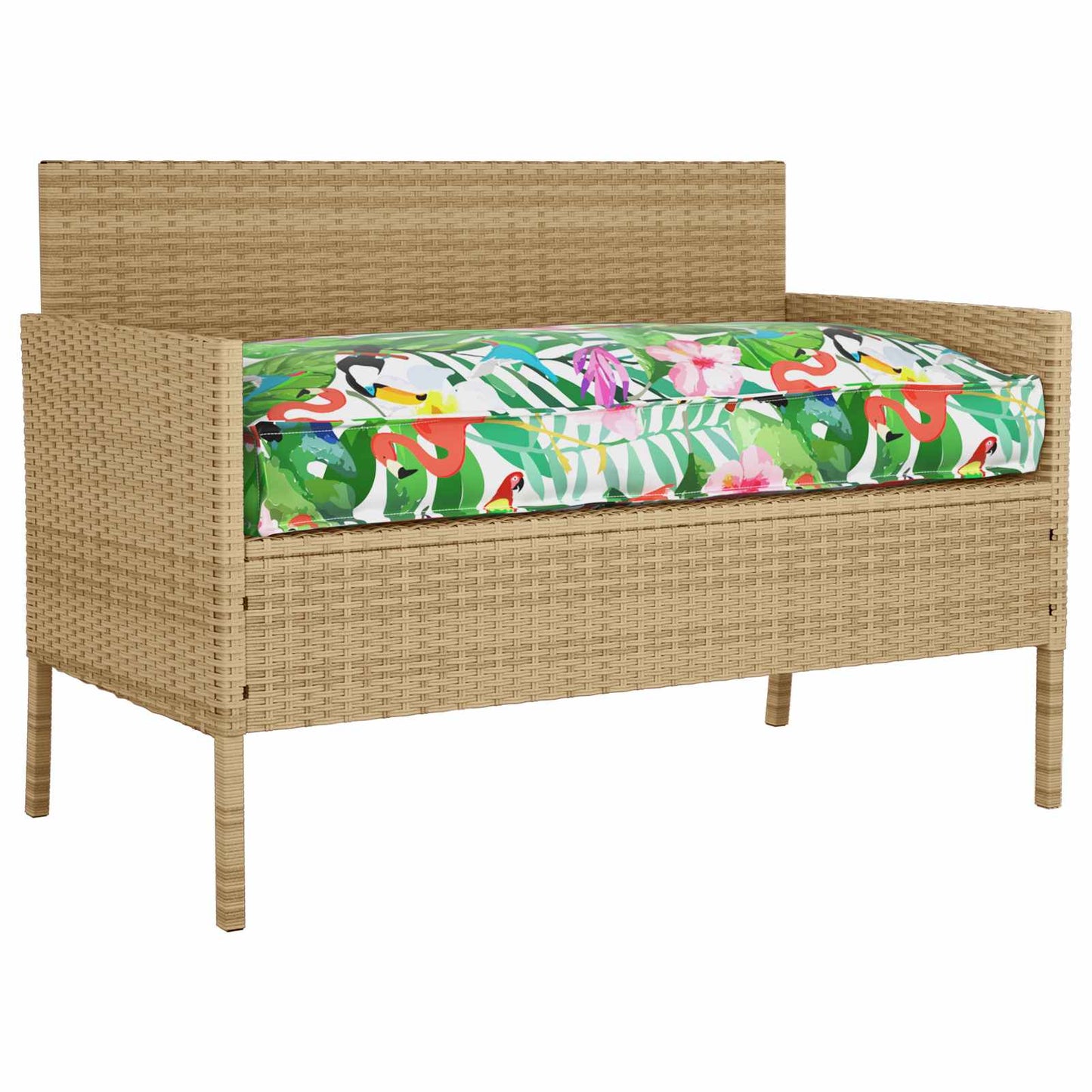 vidaXL Palettenkissen für Sitzfläche / Rückenlehne Floral Mehrfarbig