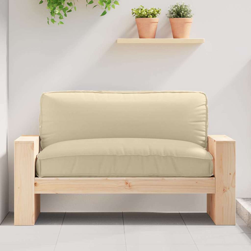 vidaXL Kissen Beige 120 x 80 x 12 cm Oxford-Stoff