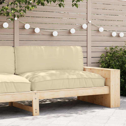 vidaXL Kissen Beige 120 x 80 x 12 cm Oxford-Stoff
