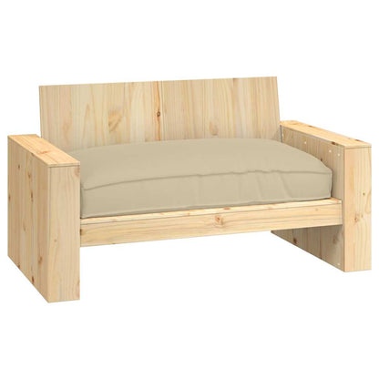 vidaXL Kissen Beige 120 x 80 x 12 cm Oxford-Stoff