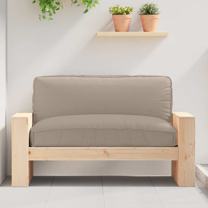 vidaXL Kissen Taupe 120 x 80 x 12 cm Oxford-Stoff